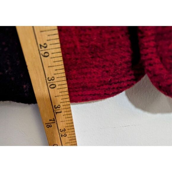 Mens Vtg Orvis Mackinaw Wool Coat Jacket Red Black Buffalo Plaid Southwest Small - Picture 10 of 13